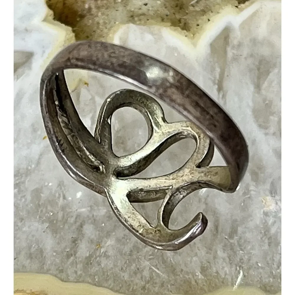 VTG Cheryl Wadsworth Hopi Sterling Silver Ring Handmade Native American Sz 8.5